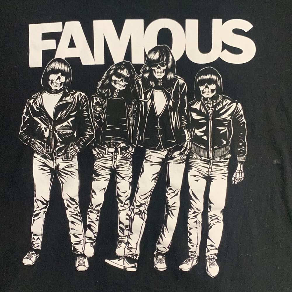 Famous Stars & Straps Blitzkrieg Graphic T-Shirt Black  Short Sleeve Size XL